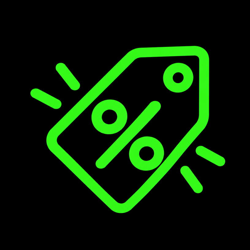 First-Service Deal discount tag icon